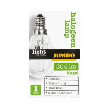 Jumbo Halogeen Lamp Kogel Kleine Fitting bestellen? - dieren, — Jumbo Supermarkten