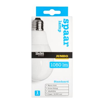 Jumbo Spaarlamp Standaard Warm Licht 18W Fitting bestellen? - Huishouden, dieren, servicebalie — Jumbo Supermarkten