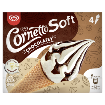 Cornetto Softijs Chocolatey 4 x 140ml