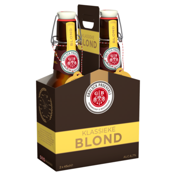 Grolsch Klassieke Blond 2 x 450ml (Bruine Beugel)