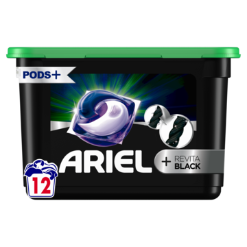 Ariel All-in-1 PODS, Vloeibaar Wasmiddel Wasmiddelcapsules +Revitablack 12 Wasbeurten