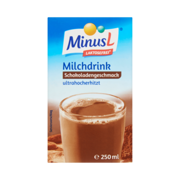 MinusL Lactosevrije Melkdrank Chocoladesmaak UHT 250ml