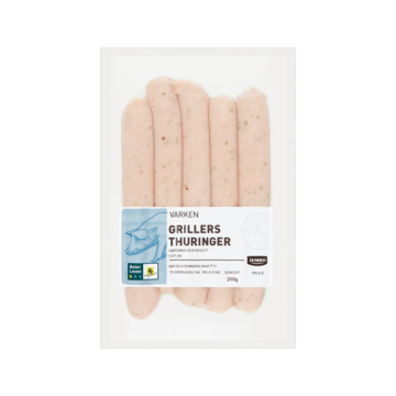 Jumbo Varken Grillers Thuringer 5 Stuks 250g