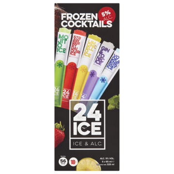 24ICE Frozen Cocktails Package 5 Stuks