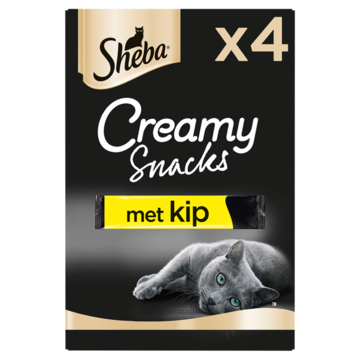 Sheba Creamy Snacks Kip Kattensnacks 4 Stuks