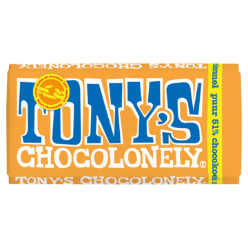 Tony's Chocolonely Puur Citroenkaramel Chocokoek Chocolade Reep 180g