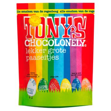 Tony's Chocolonely Paaseitjes Pouch assorti 255g