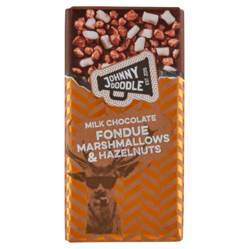 Johnny Doodle Milk Chocolate Fondue Marshmallows & Hazelnuts 150g