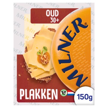 Milner 30+ Oud Kaas Plakken 150g