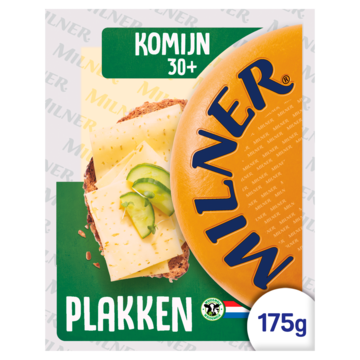 Milner 30+ Komijn Kaas Plakken 175g