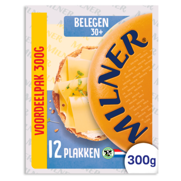 Milner 30+ Belegen Voordeel Kaas Plakken 300g