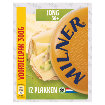 Milner 30+ Jong Voordeel Kaas Plakken 300g