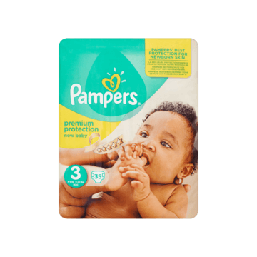 Pampers New Baby Luiers Maat 3 (Midi) kg 35 Luiers bestellen? - Baby, peuter — Jumbo Supermarkten