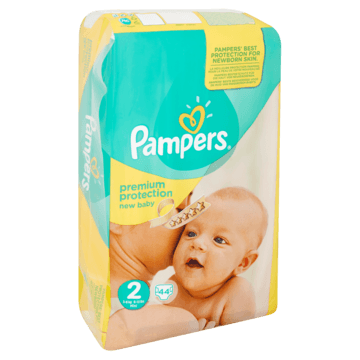 Pampers New Baby Maat 2 (Mini) 3-6 kg 44 Luiers - peuter — Jumbo Supermarkten