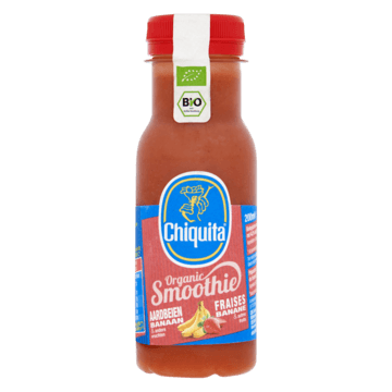 Chiquita Organic Smoothie Aardbeien Banaan & Andere Vruchten 200ml