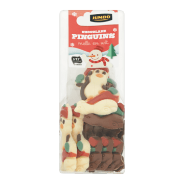 Jumbo Chocolade Pinguins Melk en Wit 150g