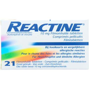 Reactine Tabletten 10 mg 21 stuks