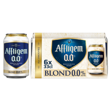 Affligem Blond 0.0 Bier Blik 6 x 33cl