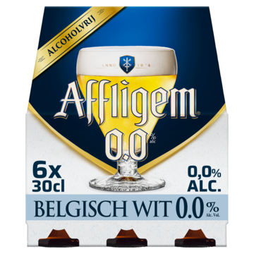 Affligem Belgisch Wit 0.0 Bier Fles 6 x 30cl