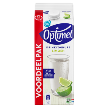 Optimel Drinkyoghurt limoen 0% vet 1 x 1. 5L