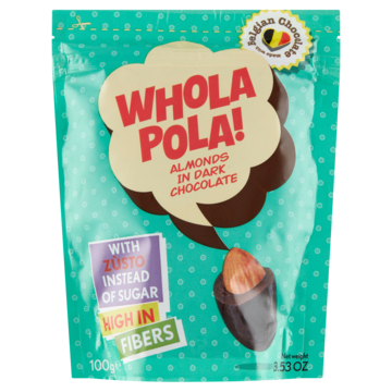 Whola Pola Almonds in Dark Chocolate 100g