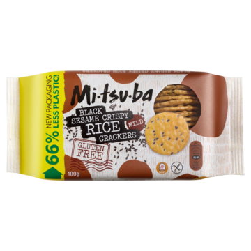 Mitsuba Black Sesame Crispy Rice Crackers 100g