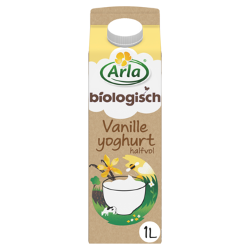 Arla Biologisch Vanille Yoghurt Halfvol 1L