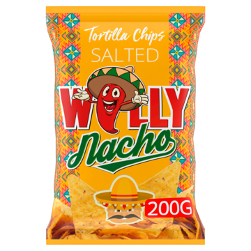 Willy Nacho Tortilla Chips Salted 200g