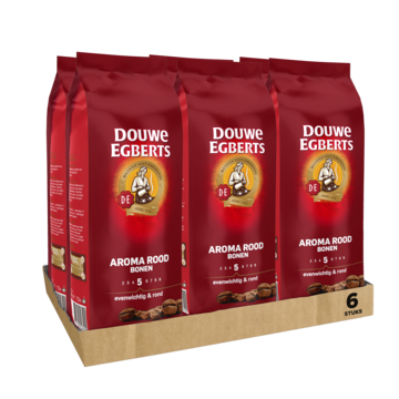 Toestand spleet vermomming Douwe Egberts Aroma Rood Koffiebonen 6 x 500 gram bestellen? - Fris, sap,  koffie, thee — Jumbo Supermarkten