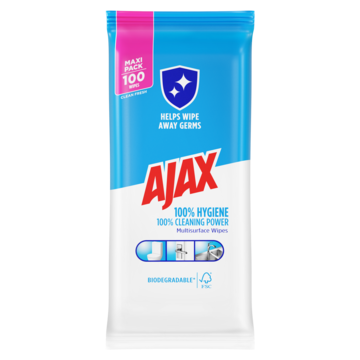 Ajax 100% hygiëne multi-oppervlakken doekjes 100 stuks