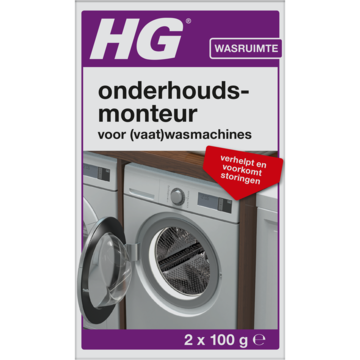 HG Apparaten Onderhoudsmonteur voor Was- en Vaatwasmachines 2 x 100g