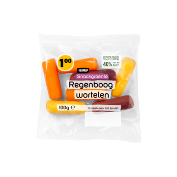 Jumbo Snackgroente Regenboog Wortelen 100g