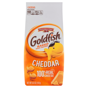 Goldfish Baked Snack Crackers Cheddar 187g