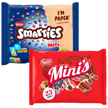 Mini Chocolade Uitdeelzak Nestlé Mini Mix, Smarties Pakket