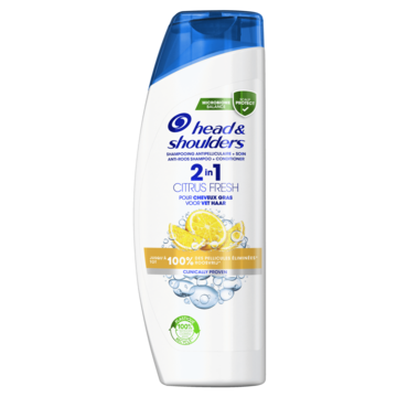 Head & Shoulders Citrus Fresh 2in1 Anti-roos Shampoo & Conditioner - Tot 100% Roosvrij, 480ml