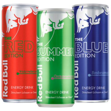 Red Bull Energy Drink Fruitsmaak 3 x 250ml