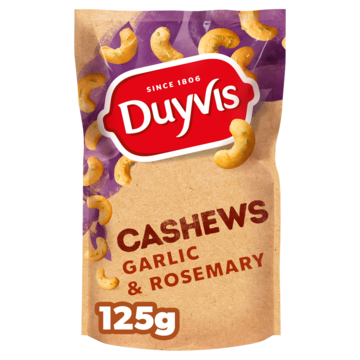 Duyvis Noten Cashews Garlic & Rosemary 125g