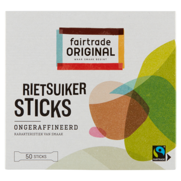 Fairtrade Original Rietsuiker 50 Sticks 200g