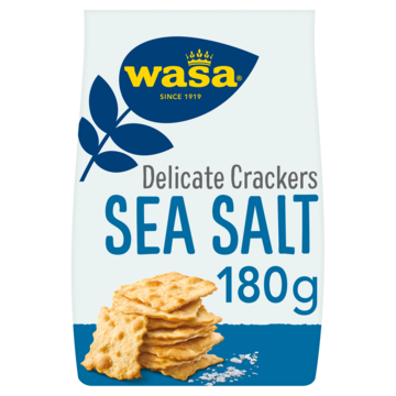 Wasa Delicate Crackers Sea Salt 180g