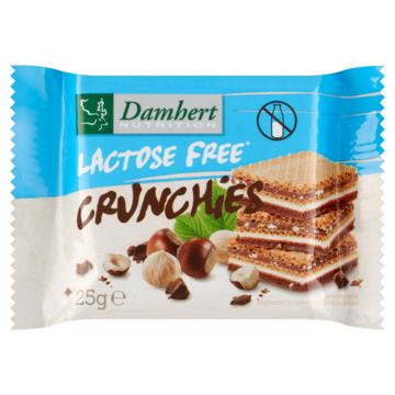 Damhert Nutrition Lactosevrije Crunchies Wafels 4 Stuks Aanbieding