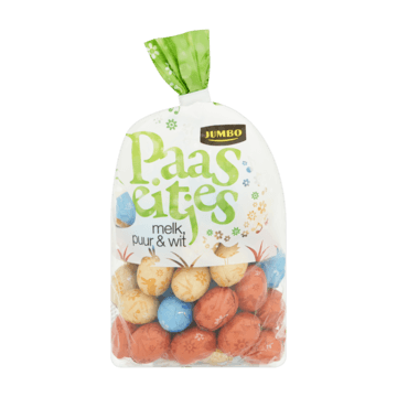 Jumbo Paaseitjes Melk, Puur & Wit 500g