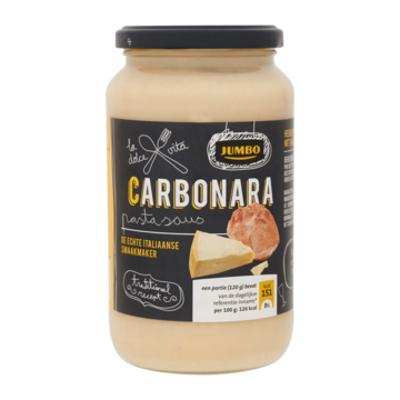 Jumbo Carbonara Pastasaus 580 G Bij huismerk kopen in de aanbieding