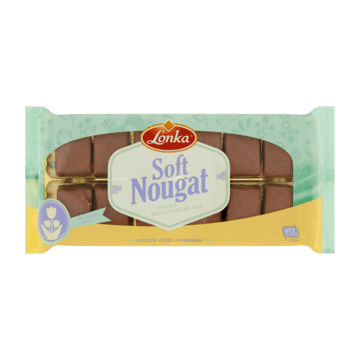 Lonka Soft Nougat Pinda Melkchocolade 135g