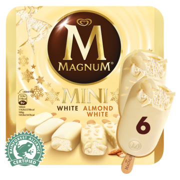 Magnum Mini IJs White Chocolate + White Almond 6 x 55ml