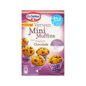 Dr. Oetker Mix voor Verwen Mini Muffins met Chocolade 320g bestellen? - broodbeleg en bakproducten — Jumbo Supermarkten
