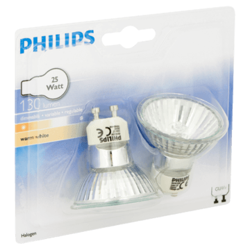 Philips Halogen Lamp White 25W GU10 - Huishouden, dieren, servicebalie — Jumbo Supermarkten