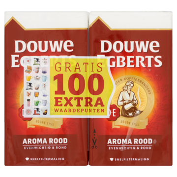 Douwe Egberts Aroma Rood Dubbelpak Filterkoffie 2 x 500g