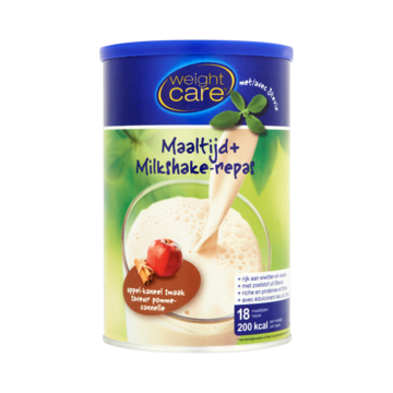 Weight Care Maaltijd+ Milkshake Appel-Kaneel Smaak 490g