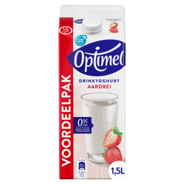 Optimel Drinkyoghurt aardbei 0% vet 1 x 1, 5L