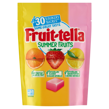 Fruittella Summer Fruits Snoep Suikerbewust Zak 120 gram